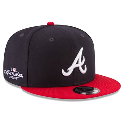 Atlanta Braves New Era 2026 MLB Postseason Side Patch 9FIFTY Snapback Hat - Navy