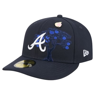 Atlanta Braves New Era City Icon Pin 59FIFTY Fitted Hat - Navy