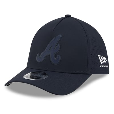  Atlanta Braves New Era Tonal 39THIRTY A-Frame Flex Hat - Navy