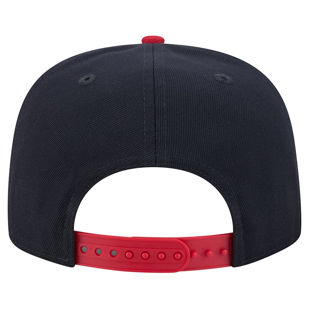 Men's Atlanta Braves New Era Navy/Red Chenille Gradient A-Frame 9FIFTY ...