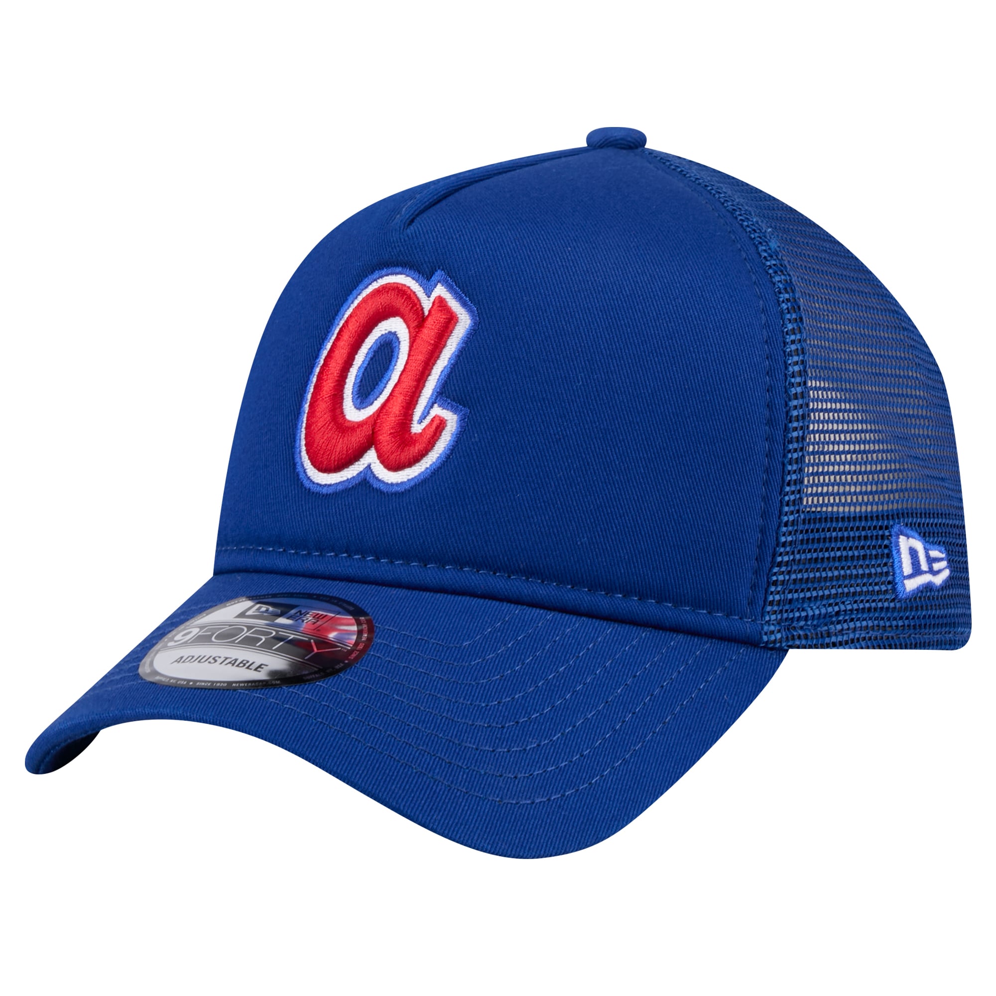 Visière New Era Atlanta Braves - Bleu Royal - Taille Unique Réglable (OSFM) - NEUVE Avec étiquette