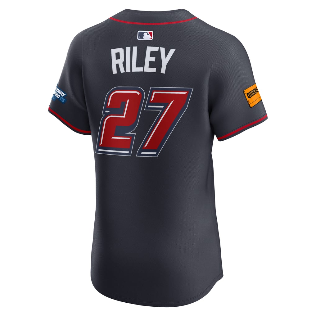 Men's Atlanta Braves Austin Riley Nike Navy 2025 MLB Speedway Classic ...