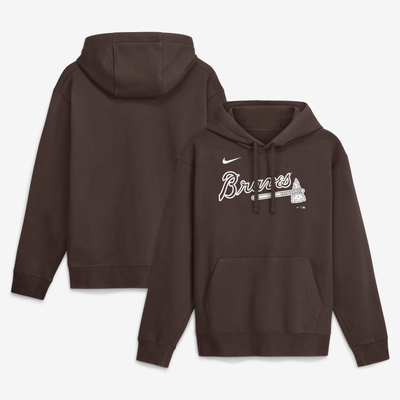  Atlanta Braves Nike Core Cinder Club Fleece Hoodie - Brown