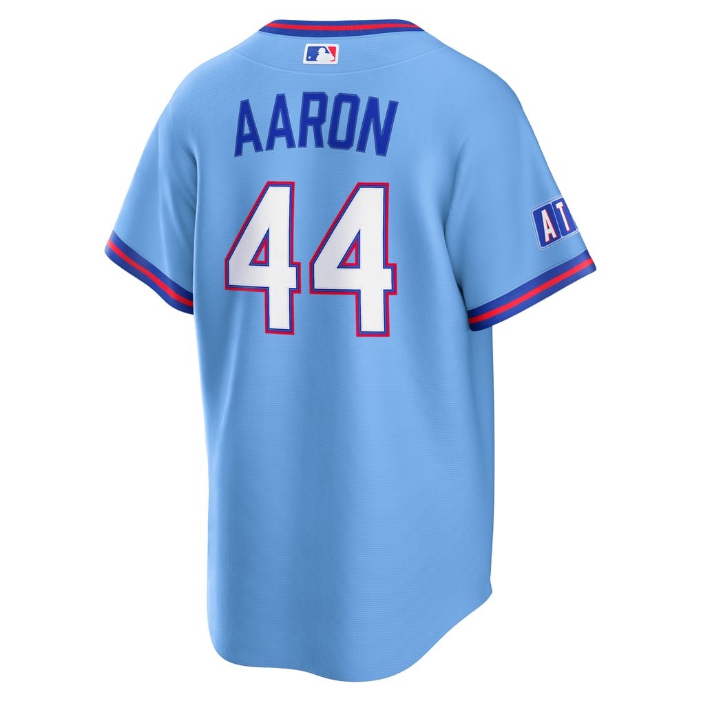 Most Code Status Chart Nike Hank Aaron Atlanta Braves Powder Blue 2026 City Connect Stadium Jersey