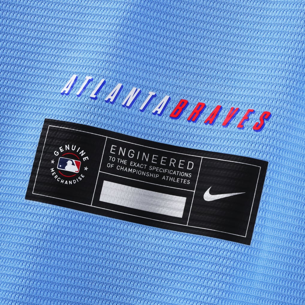 Most Code Status Chart Nike Hank Aaron Atlanta Braves Powder Blue 2026 City Connect Stadium Jersey