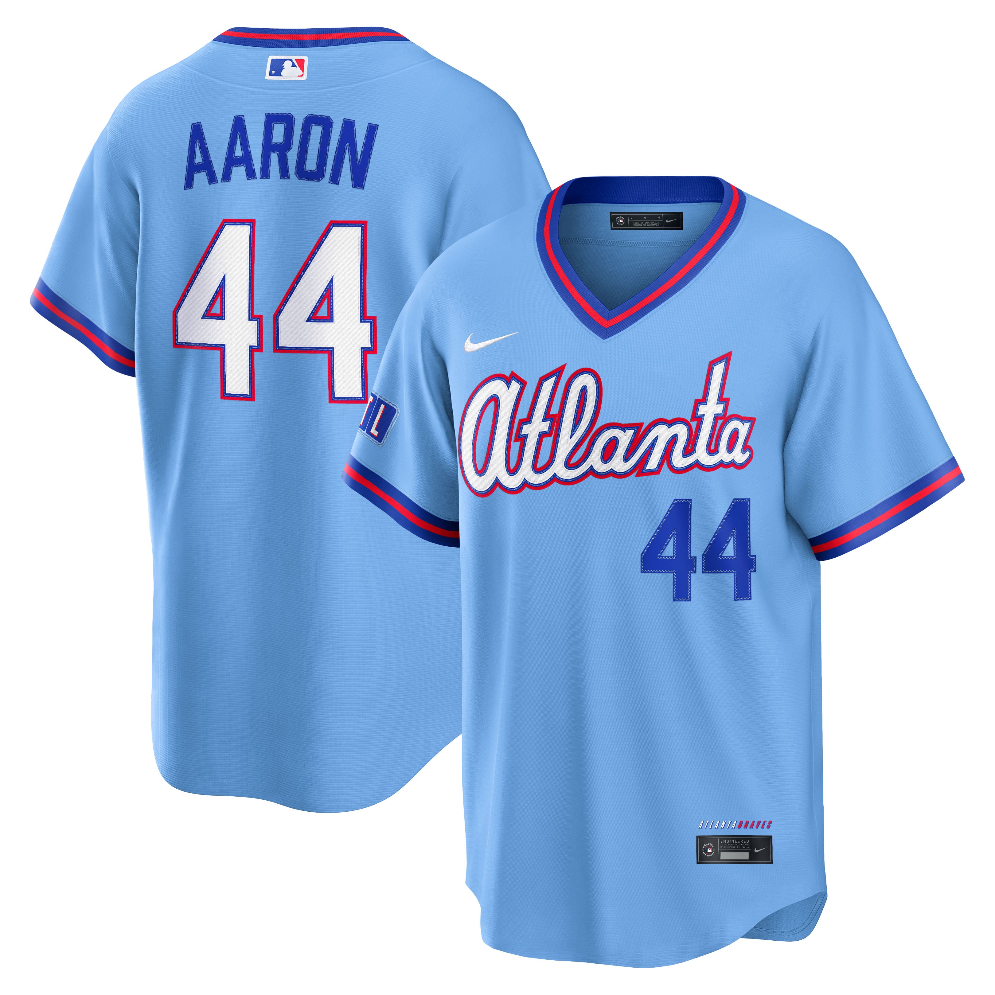 Most Code Status Chart Nike Hank Aaron Atlanta Braves Powder Blue 2026 City Connect Stadium Jersey