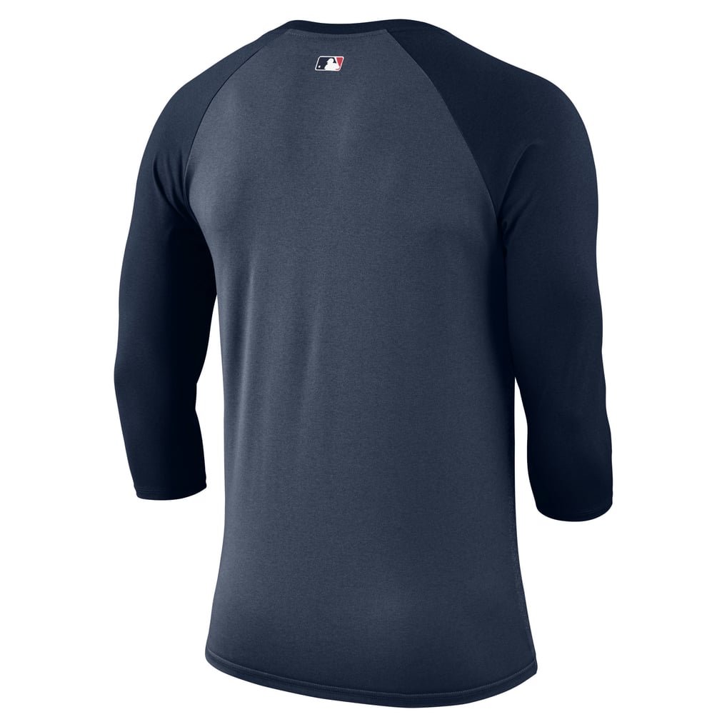 Men's Atlanta Braves Nike Navy Authentic Collection Legend 3/4-Sleeve ...