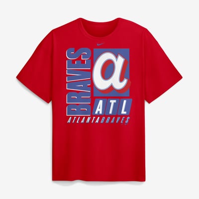 Atlanta Braves Nike City Connect Max90 Heavyweight T-Shirt - Red