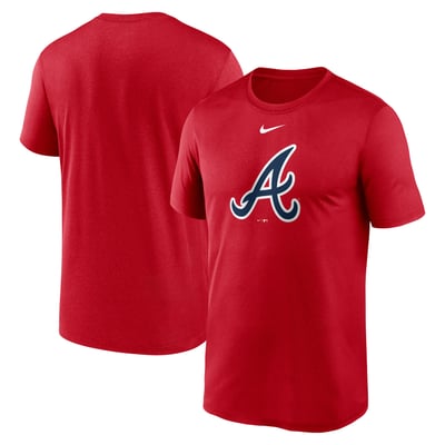  Atlanta Braves Nike Legend Fuse Large Logo Dri-FIT T-Shirt - Red