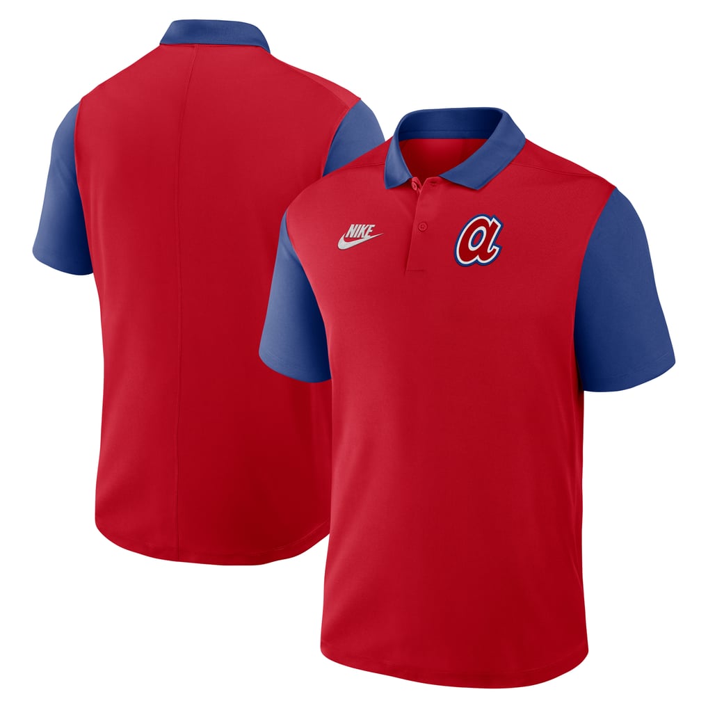 Men's Atlanta Braves Nike Red/Royal Cooperstown Collection Color-Block ...