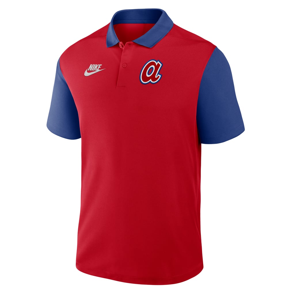 Men's Atlanta Braves Nike Red/Royal Cooperstown Collection Color-Block ...