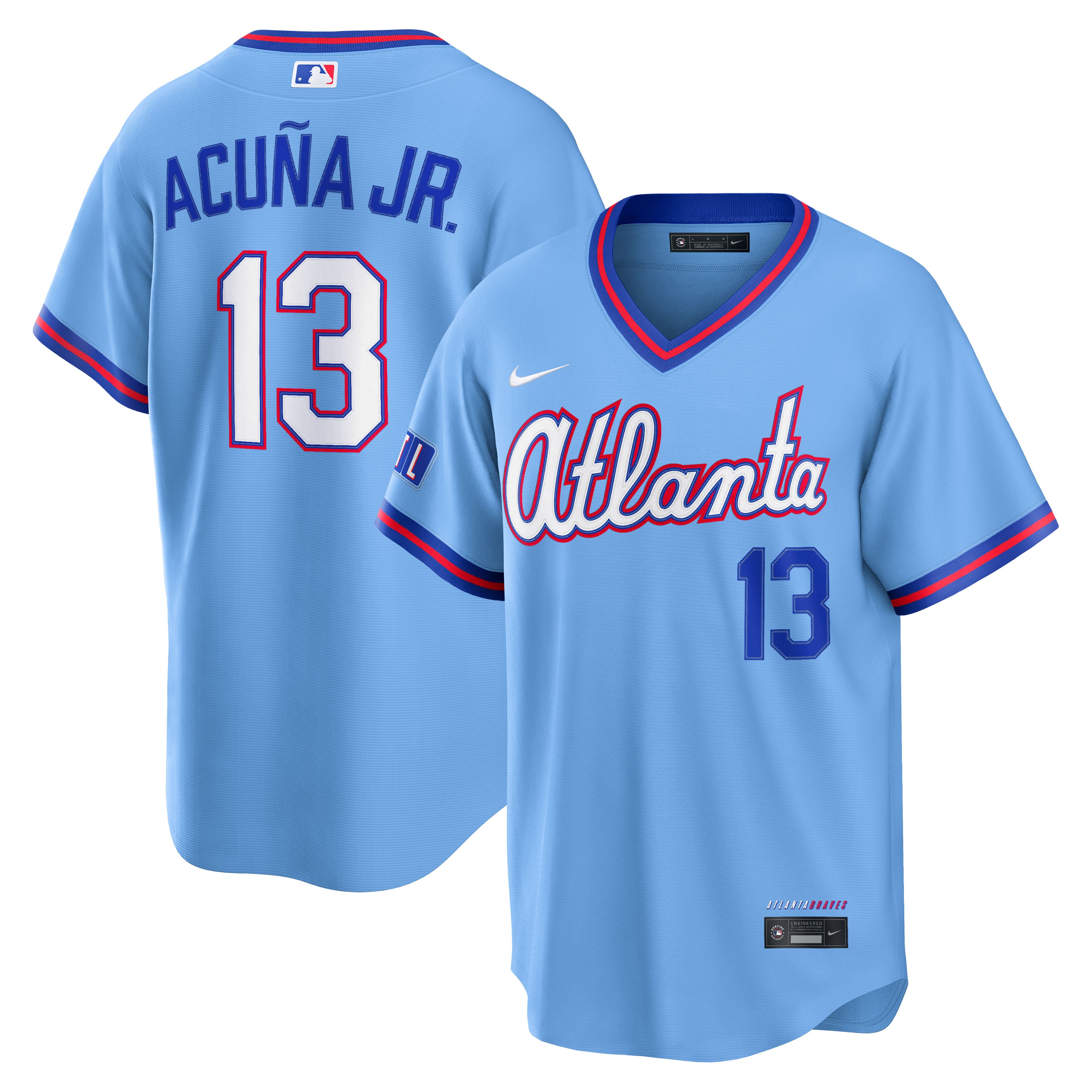 Men's Atlanta Braves Ronald Acuña Jr. Nike Powder Blue 2026 City ...
