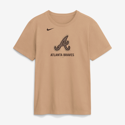 Atlanta Braves Nike Fashion Cotton T-Shirt - Tan