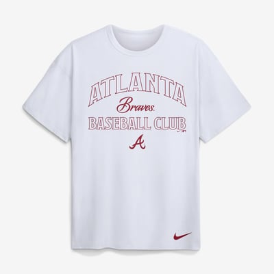 Atlanta Braves Nike Max90 Heavyweight T-Shirt - White