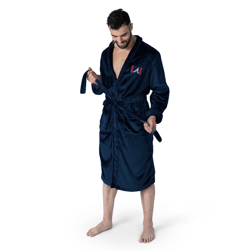 Men's Atlanta Braves The Northwest Group Navy Silk Touch Robe