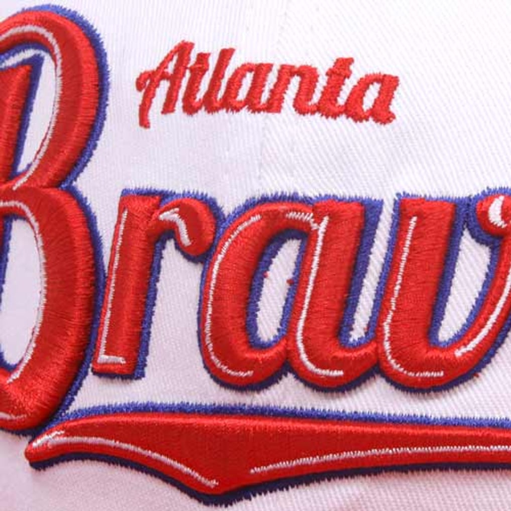 New Era Atlanta Braves White-Red-Royal Blue 9FIFTY Script Wheel ...