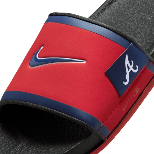 Nike Offcourt Slide x MLB \'Atlanta Braves\' FN2695-600 size 9 Nike Offcourt Atlanta Braves Slides - Red | Editorialist main image 3