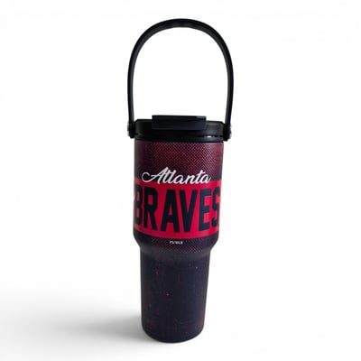 Atlanta Braves Pegasus 24oz. Speckled Gradient Stainless Steel Dual Top Water Bottle