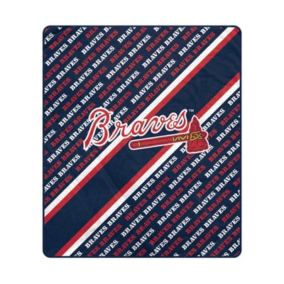 Atlanta Braves Pegasus 60" x 70" Diagonal Lined Wordmark Ultra Soft Blanket