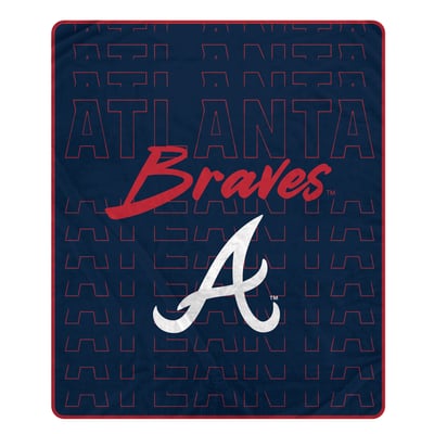 Atlanta Braves Pegasus Echo Script Fade 50" x 60" Ultra Soft Throw Blanket