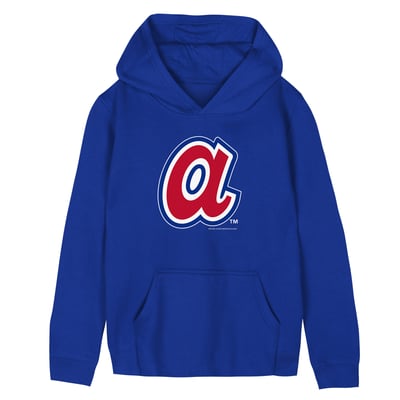  Atlanta Braves Mitchell & Ness Preschool Retro Logo Hoodie - Royal