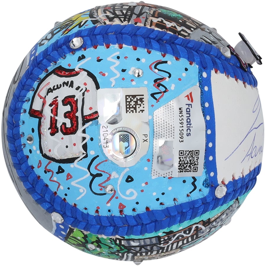 Acuna Letters Ronald Acuña Jr. Atlanta Braves Autographed Fanatics Authentic Baseball ...