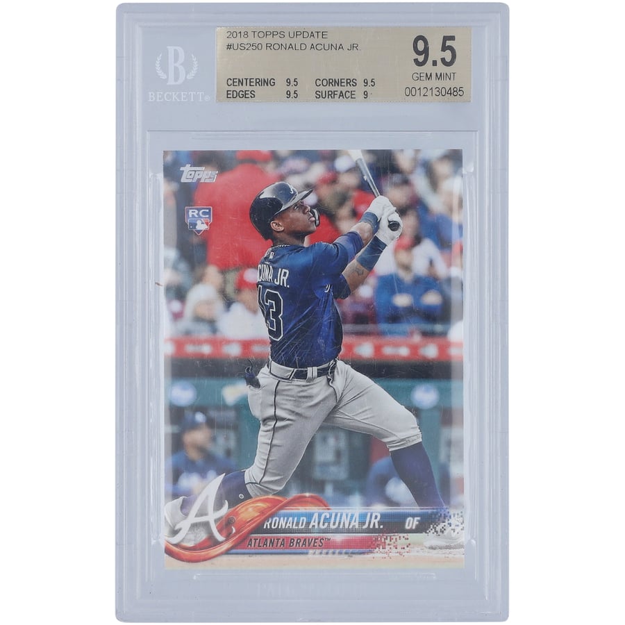 Atlanta Braves Ronald Acuna Jr. 2018 Topps Update #US250 BGS ...