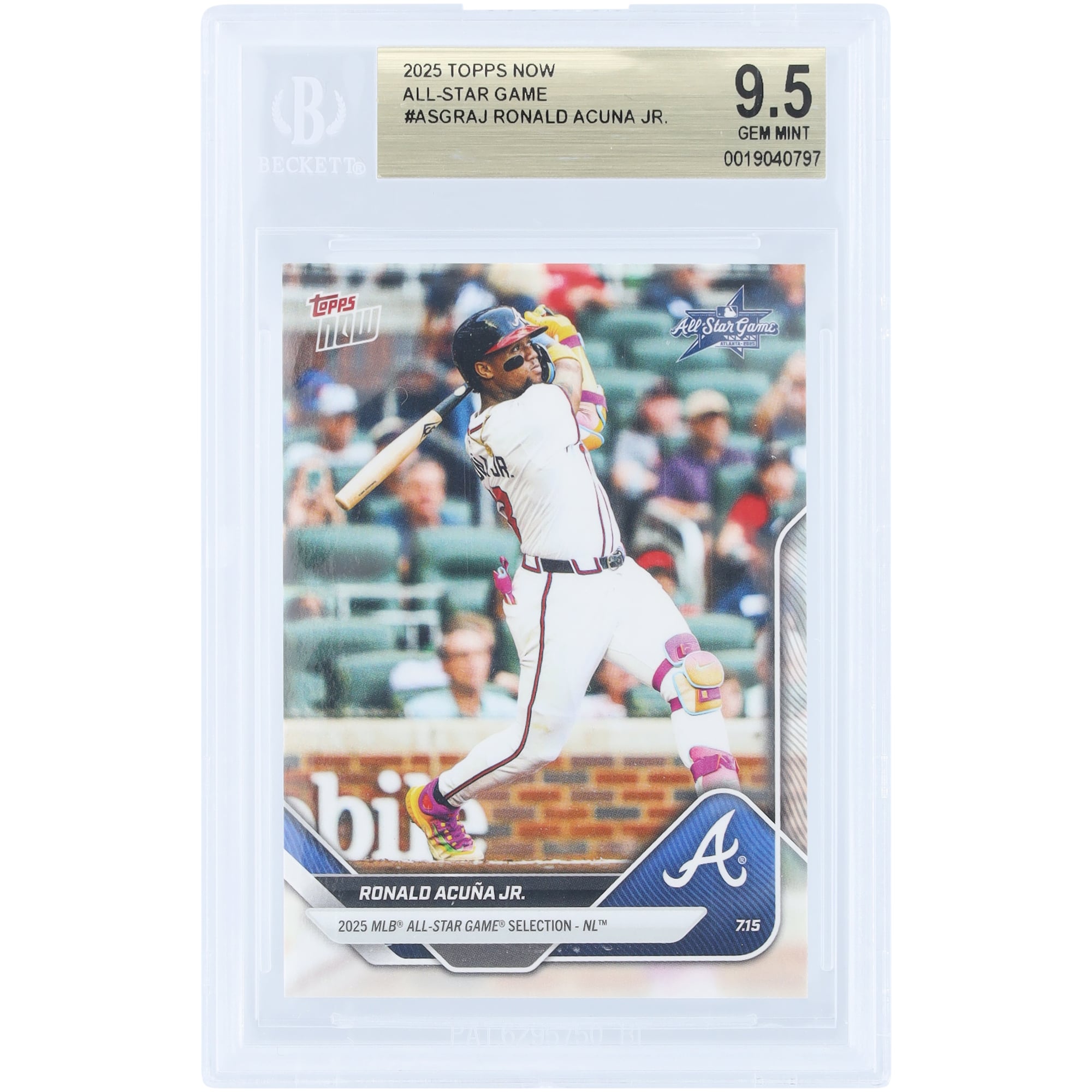 Ronald Acuna Jr. Atlanta Braves 2025 Topps Now 2025 MLB All-Star 