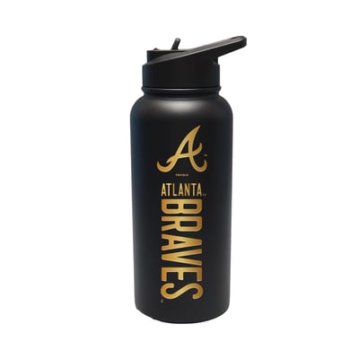 Atlanta Braves The Memory Company 32oz. Stainless Steel Gold Lettering Tumbler