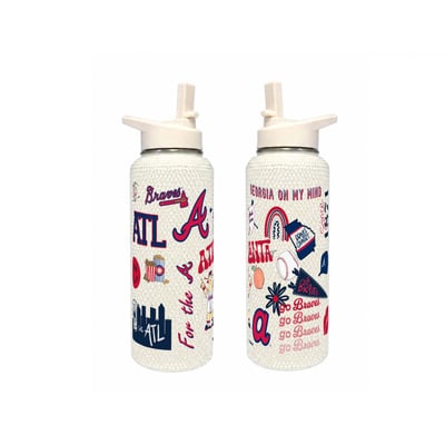 Atlanta Braves The Memory Company 34oz. Bling Quencher Bottle