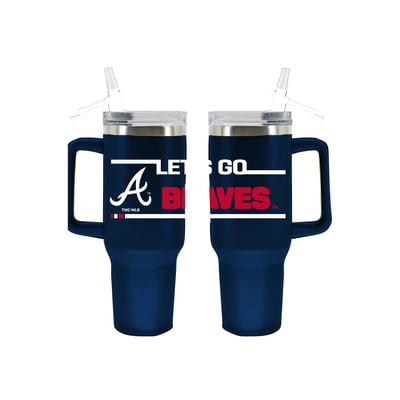 Atlanta Braves The Memory Company 40oz. Stainless Steel Team Color Tumbler with Flip Straw