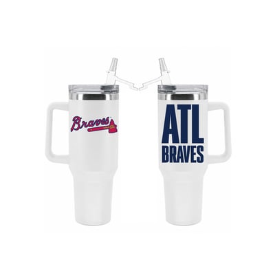 Atlanta Braves The Memory Company 40oz. Stainless Steel Tumbler with Flip Straw