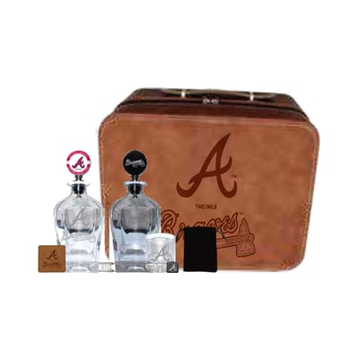 Atlanta Braves The Memory Company Decanter Set
