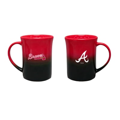 Atlanta Braves The Memory Company Two-Pack 15oz. Ceramic Ombre Mug Set