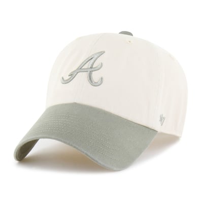  Atlanta Braves '47 Unisex Two-Tone Fashion Clean Up Adjustable Hat - Natural/Olive