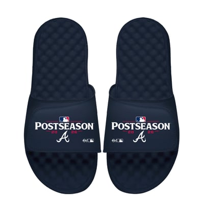 Atlanta Braves ISlide Unisex 2026 MLB Postseason Slide Sandals - Navy