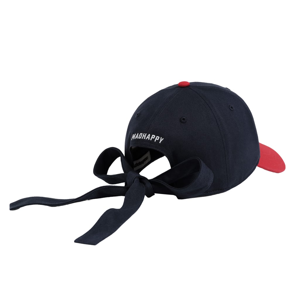 Unisex Red Embroidered Bow Tie 100% Cotton Adjustable Fit Classic Baseball Cap Women main image 4