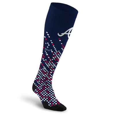 Atlanta Braves PRO Compression Unisex  Scoreboard Over-the-Calf Compression Socks