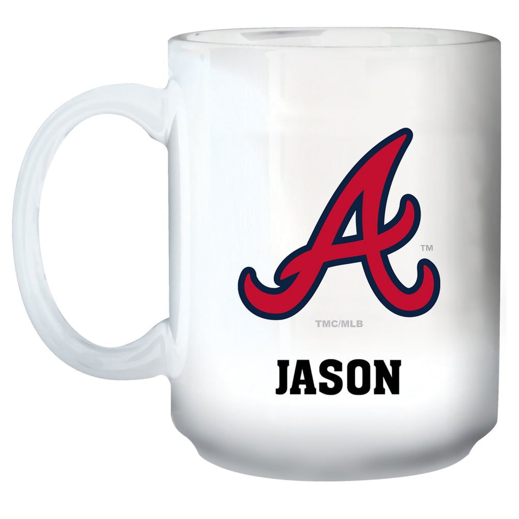 Atlanta Braves 15oz. Personalized Mug - White