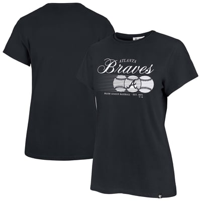 Atlanta Braves '47 Women's Speed Throw Frankie T-Shirt - Navy