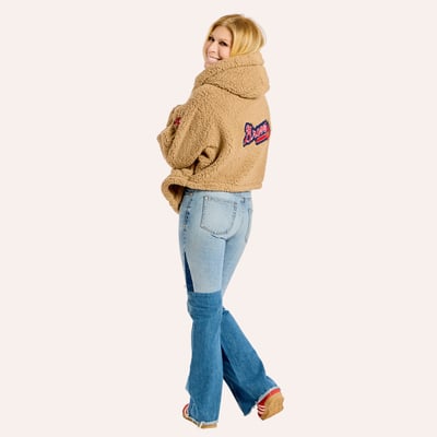  Atlanta Braves by Jill Martin Women's Remix Lounger - Light Brown