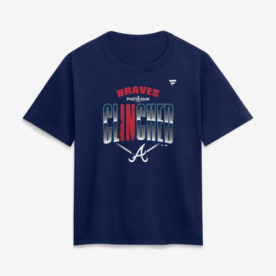 Atlanta Braves Fanatics Women's 2026 MLB Postseason Locker Room T-Shirt - Navy