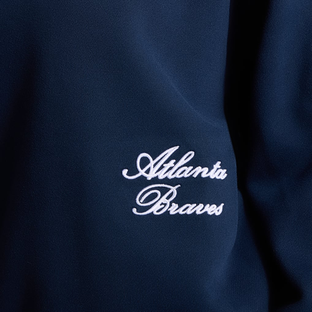 Atlanta Braves lululemon Women's Oversized Steady State Crew - True Navy