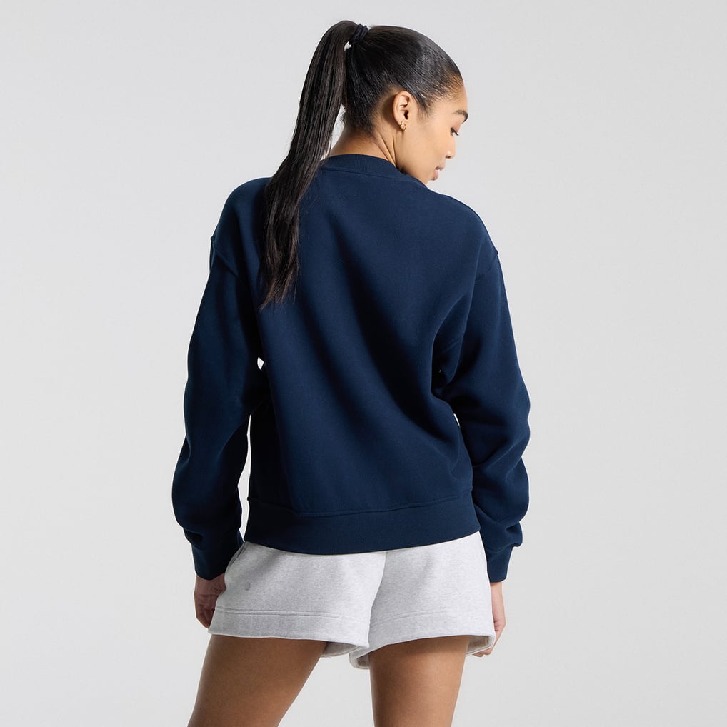 Atlanta Braves lululemon Women's Oversized Steady State Crew - True Navy