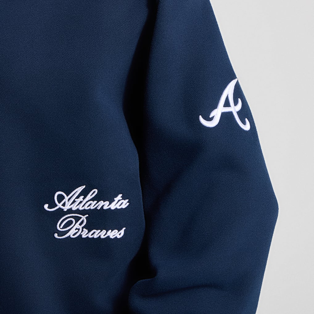 Atlanta Braves lululemon Women's Oversized Steady State Crew - True Navy