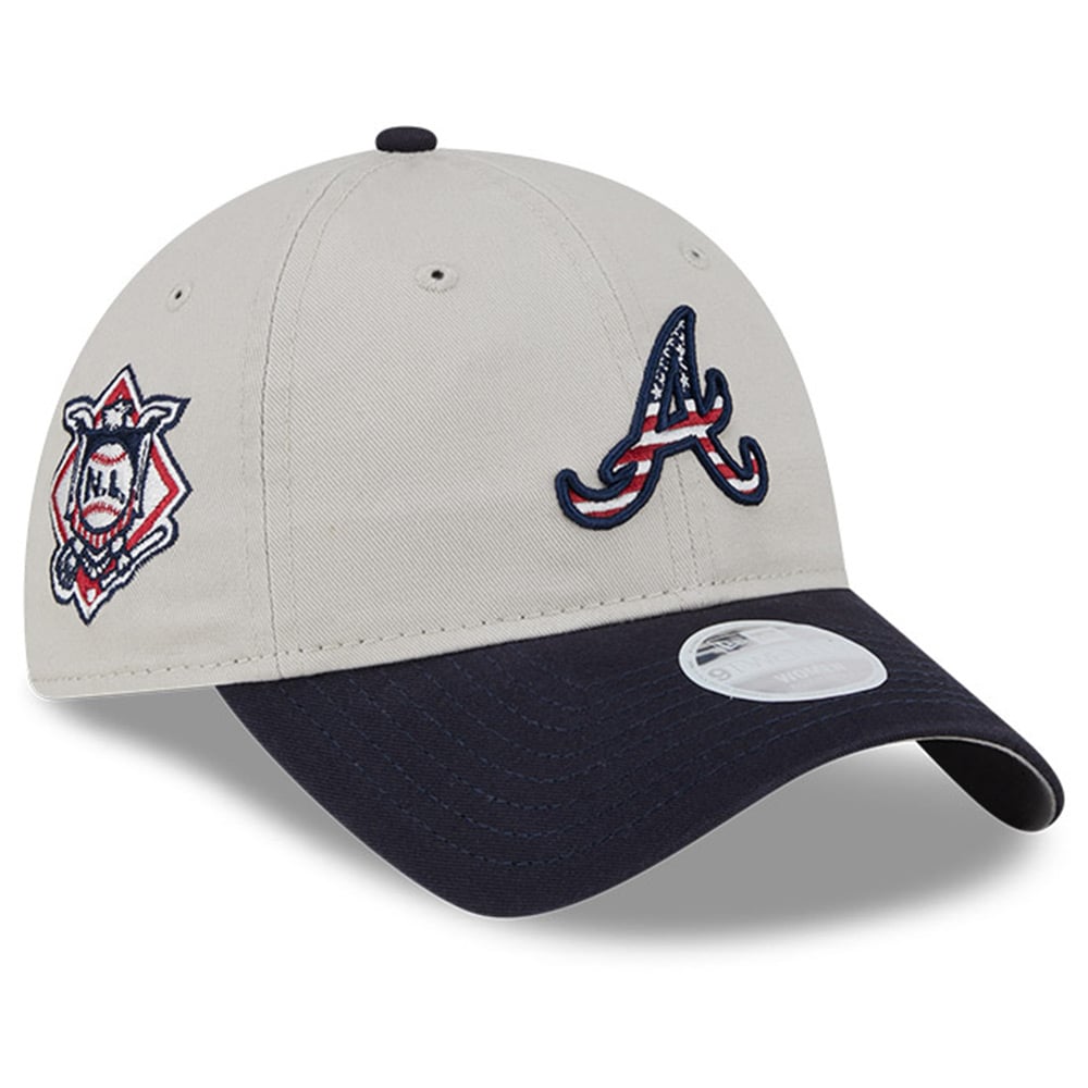 Women's Atlanta Braves New Era Khaki/Black 2024 Fourth of July 9TWENTY ...