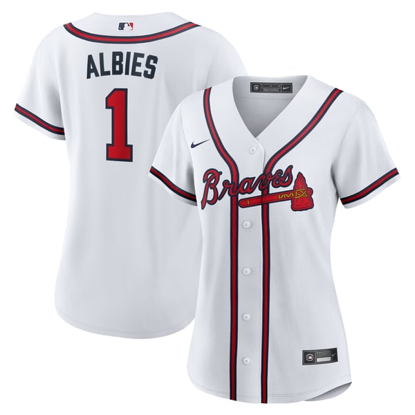 Jersey Ozzie Albies Dama #1 Atlanta Braves Jersey Ozzie Albies Dama #1 Atlanta Braves