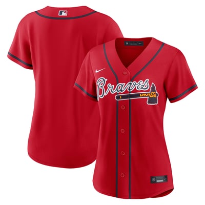  Atlanta Braves Nike Women's Alternate Replica Jersey - Red