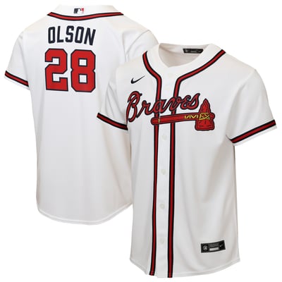 Matt Olson Atlanta Braves Nike Youth Home Replica Jersey - White