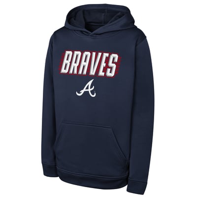 Atlanta Braves Outerstuff Youth Sack Party Performance Hoodie - Navy